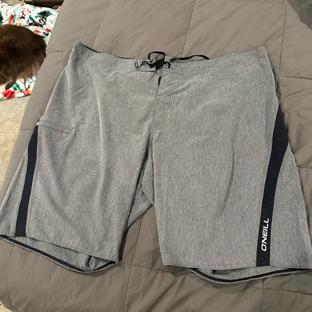O'Neill Charcoal Board Shorts with Black Accents